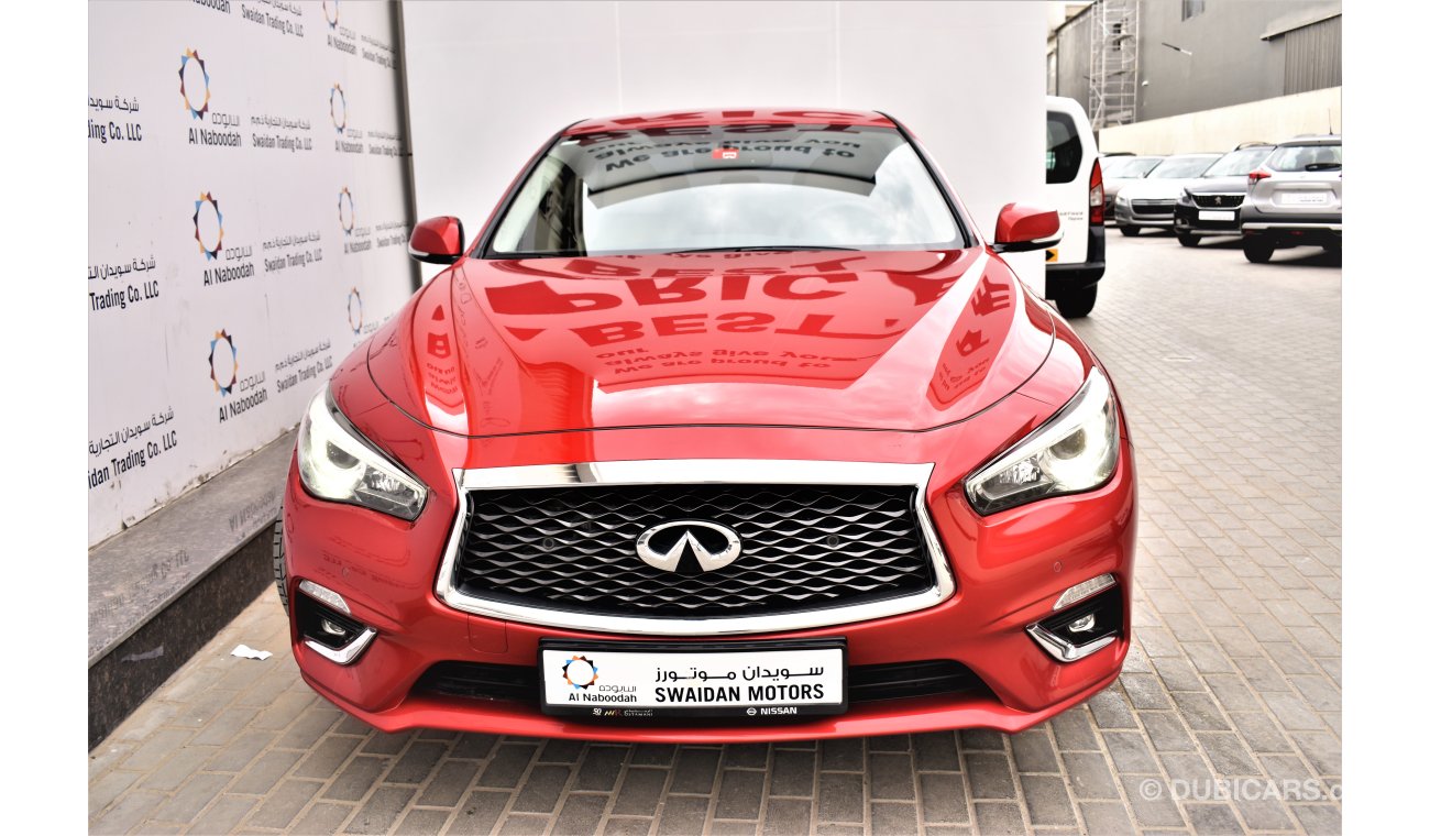 Infiniti Q50 PREMIUM DEALER WARRANTY 2.0L 2018 GCC SPECS