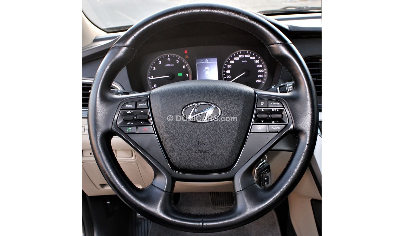 هيونداي سوناتا هيونداي سوناتا 2016 خليجي بحالة ممتازة فل اوبشن بدون حوادث نظيفه جدا من الداخل والخارج