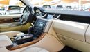 Land Rover Range Rover Sport 2009 Gulf model, white color, beige interior, one number, leather hatch, fixed control wheels, rear