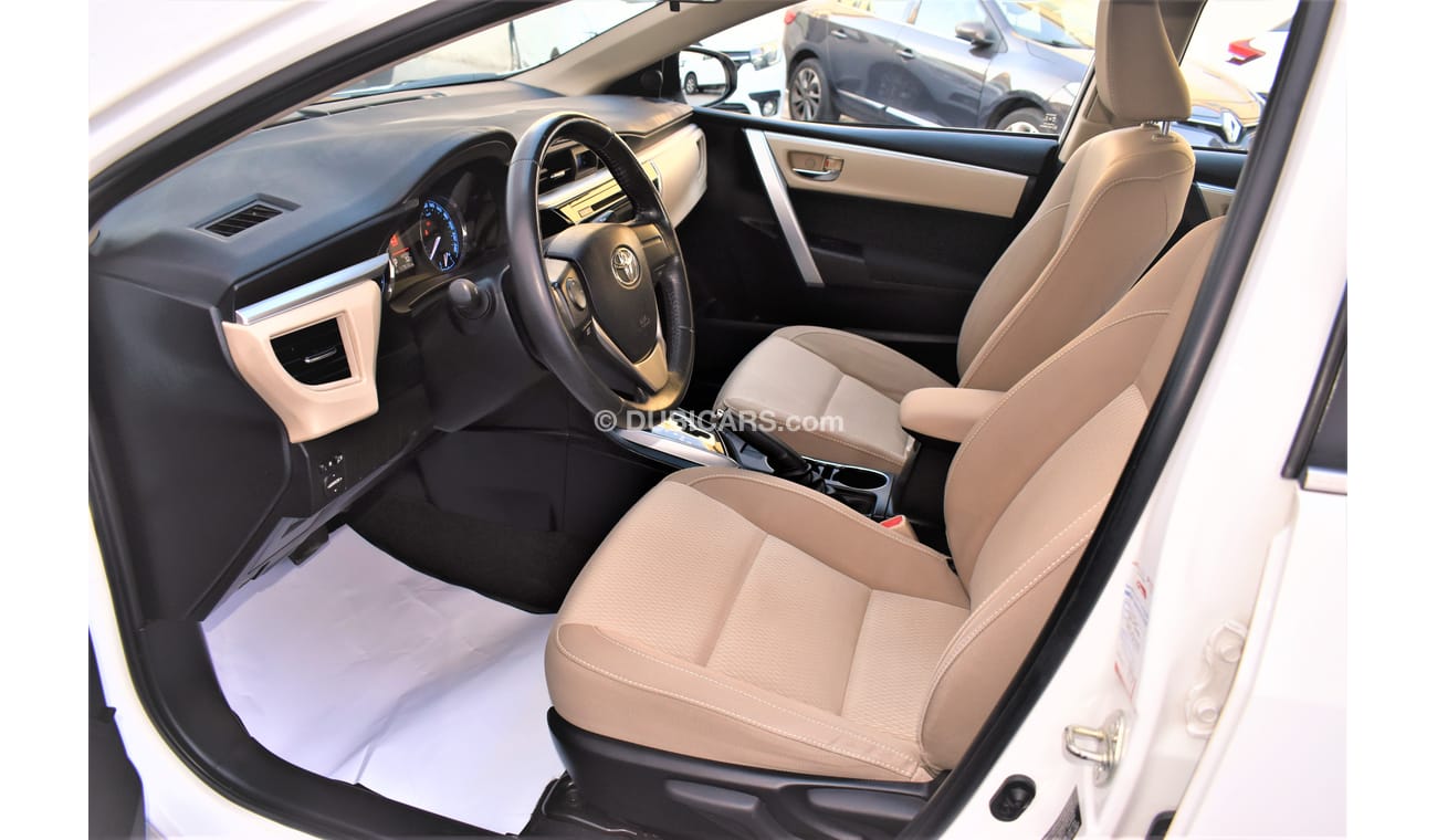 Toyota Corolla 1.6L SE+ 2015 GCC SPECS