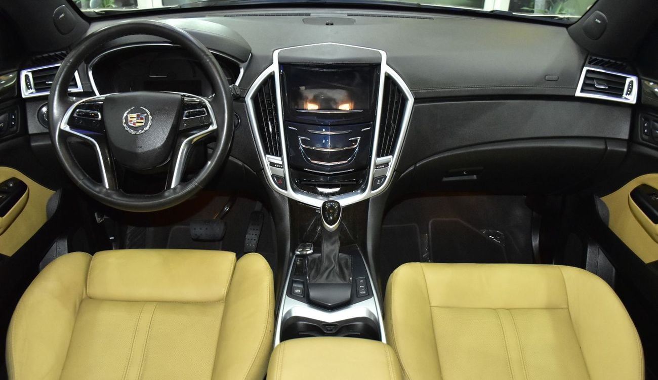 Cadillac SRX EXCELLENT DEAL for our Cadillac SRX4 3.6 ( 2016 Model ) in Golden Color GCC Specs
