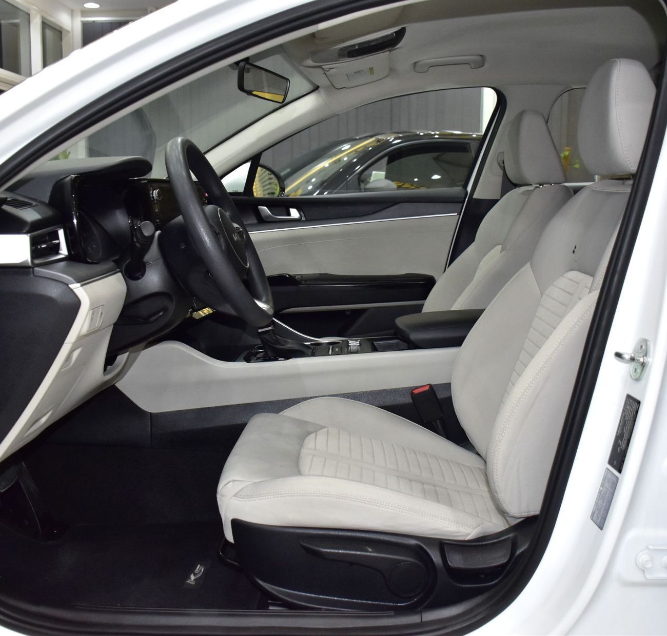 Kia K5 EXCELLENT DEAL for our KIA K5 ( 2023 Model ) in White Color GCC Specs