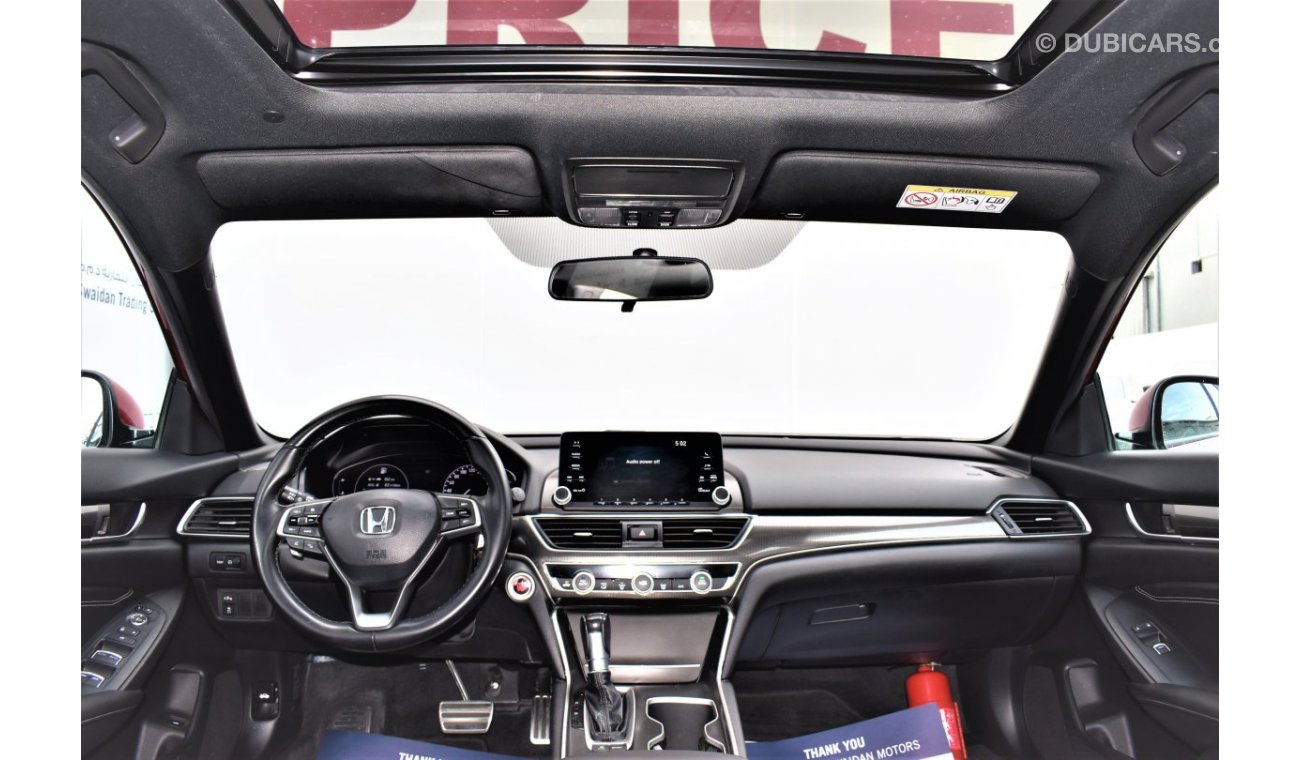 Honda Accord AED 1860 PM | SPORT 1.5L TC GCC DEALER WARRANTY