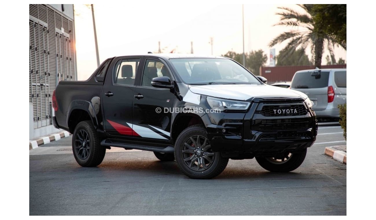تويوتا هيلوكس 2023 Toyota Hilux 4x4 DC 2.8L GR Sport Diesel AT - Black inside Black