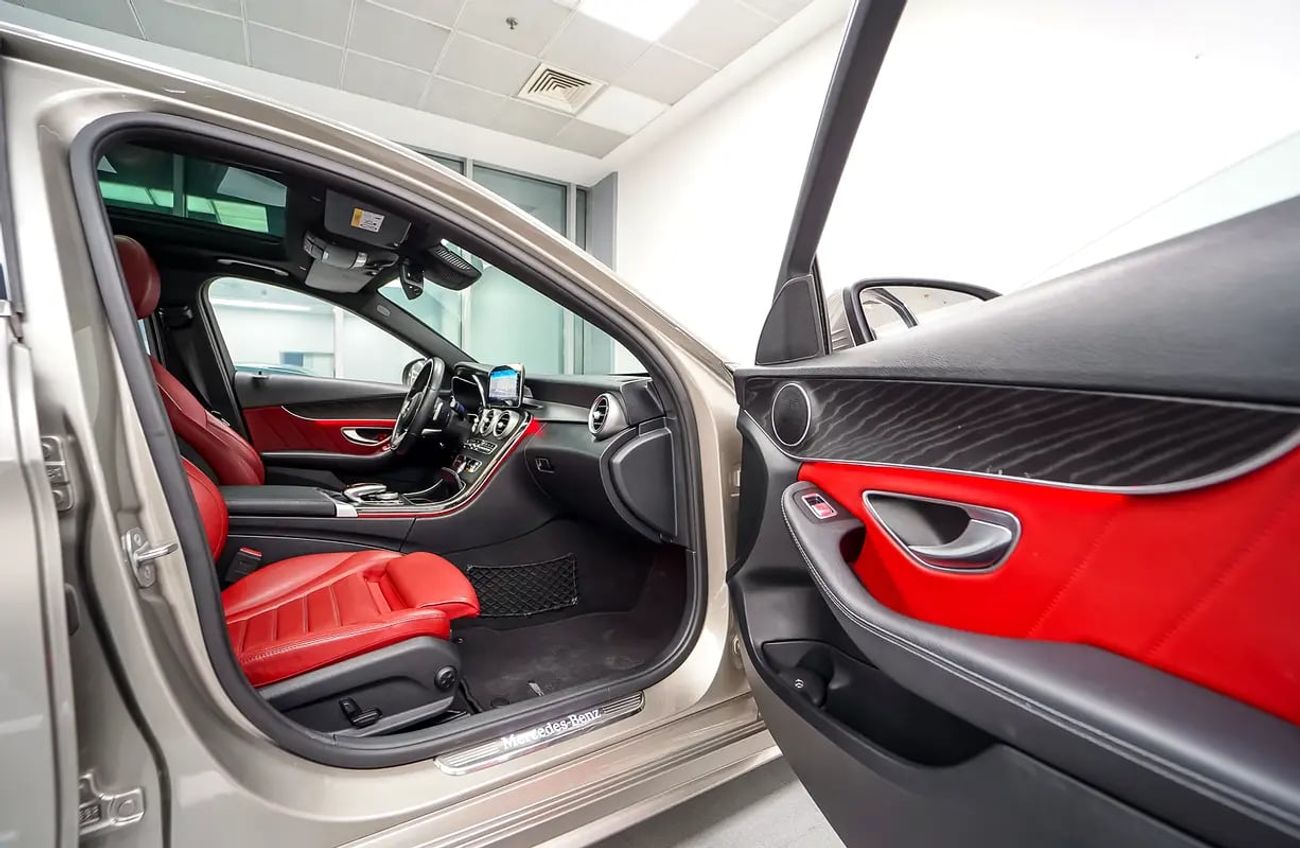 مرسيدس بنز C 200 أفانتجاردي 1,365/Month | C200 AMG | GCC - Under Warranty | Accidents Free