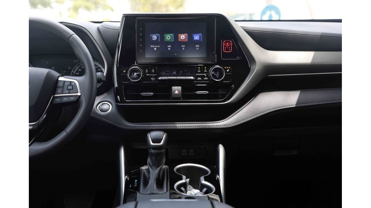 تويوتا هايلاندر تويوتا هايلاندر 2024 ديلوكس 4WD هايبرد - أبيض من الداخل أسود | للتصدير فقط