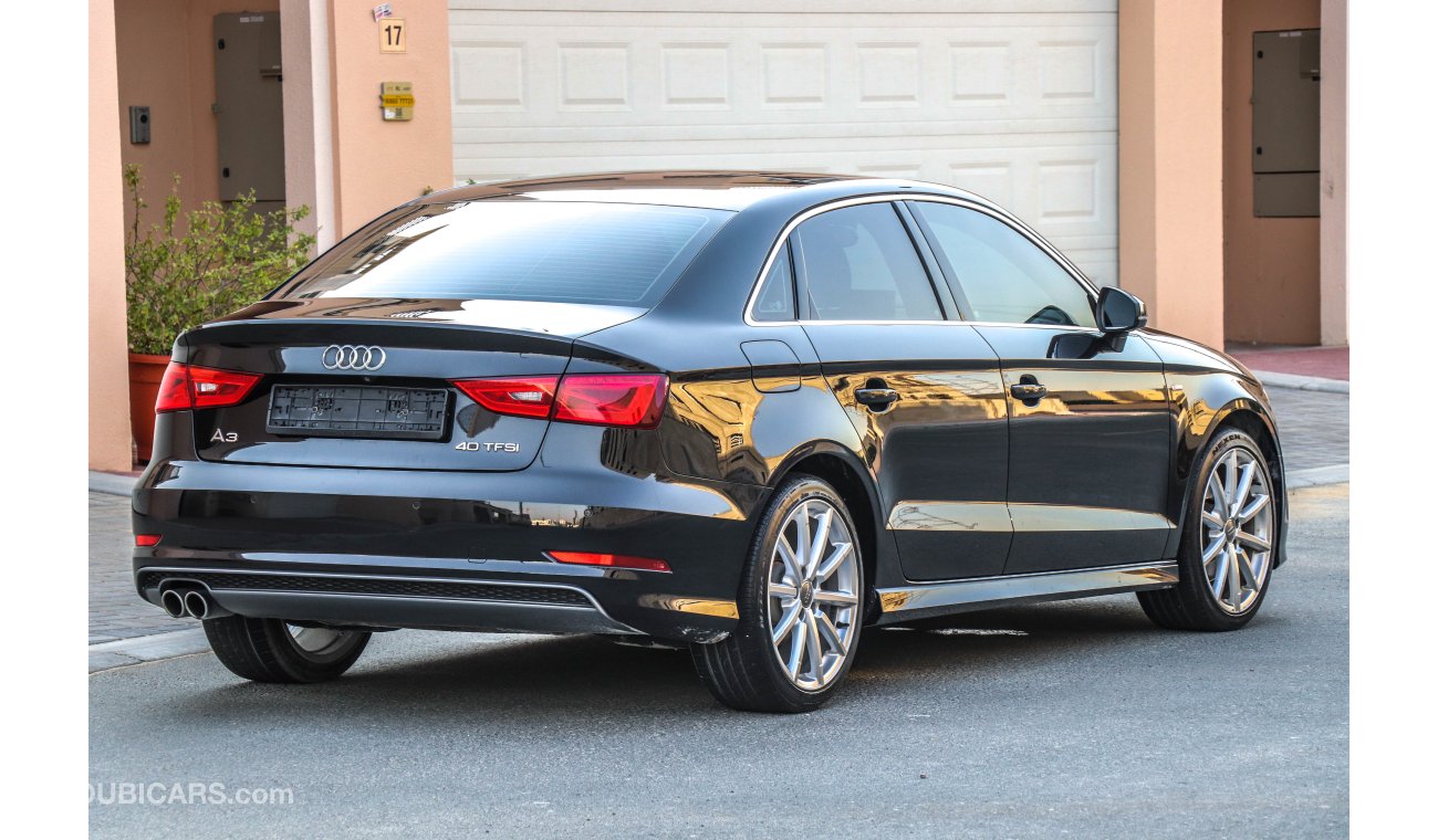 أودي A3 40 TFSI 2016 GCC under Warranty with Zero downpayment