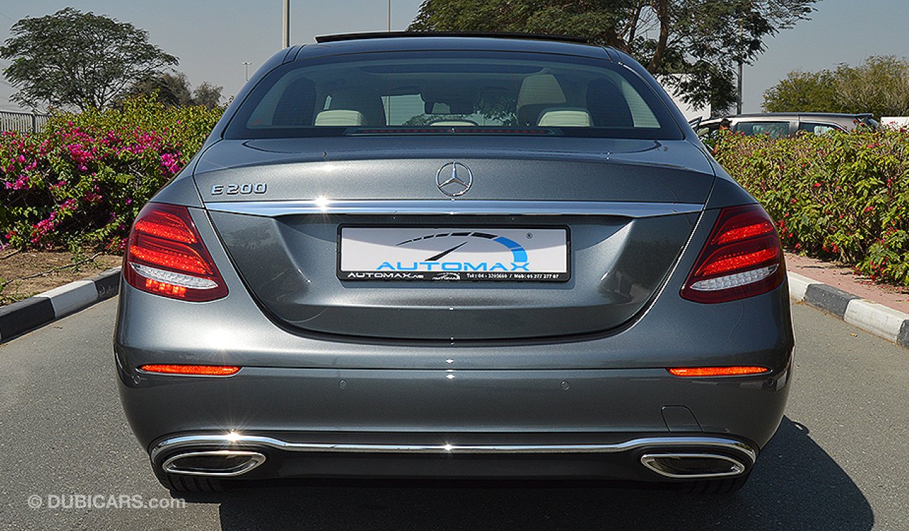 مرسيدس بنز E200 2019, 2.0L I-4 GCC, 0km with 3 Years or 100,000km Warranty