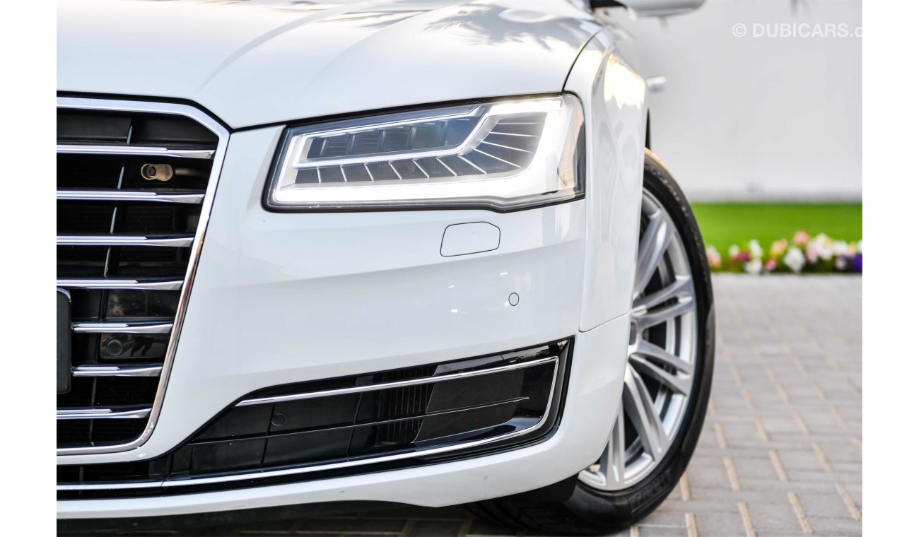 Audi A8 50TFSI Quattro -Under Warranty! Super Clean!  GCC - AED 2,472 per month - 0% Downpayment