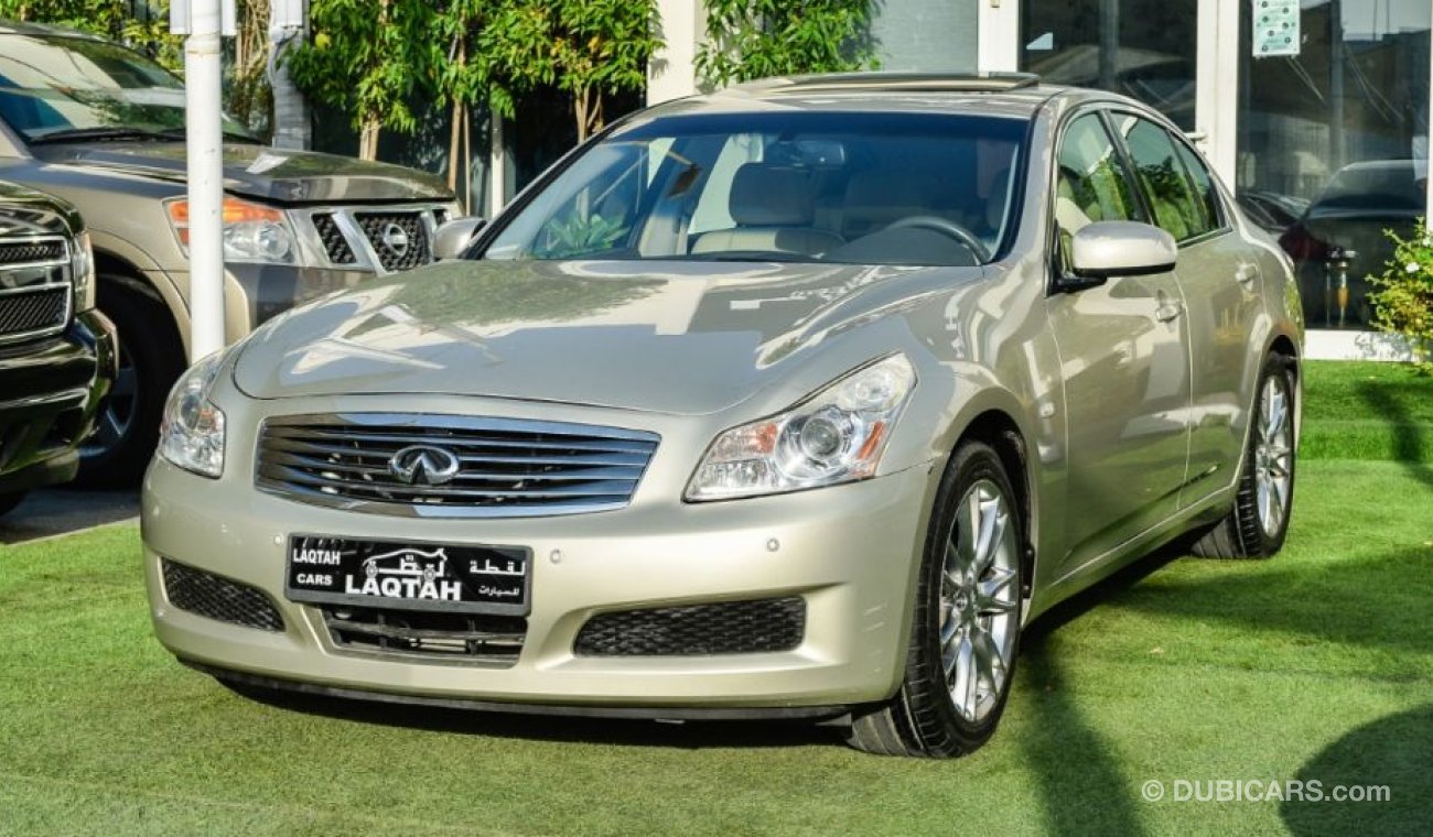 Infiniti G35 Model 2008 Gulf silver color number one leather hatch screen wheels Camera in excellent condition th