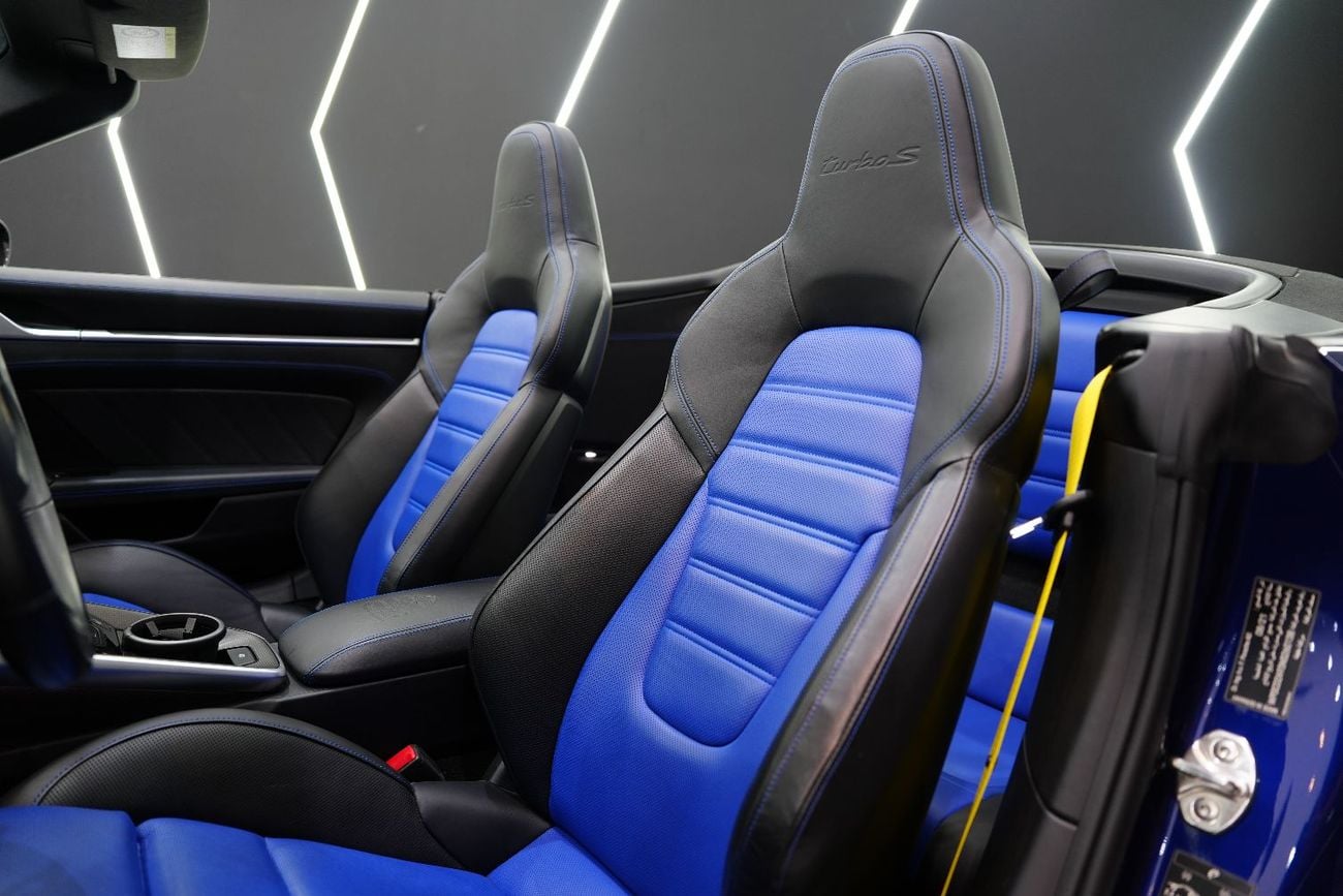 Porsche 911 Turbo S 3.8L (640 HP) Convertible Lift System, Ceramic Brakes, Carbon Interior, Al Nabooda Warranty