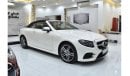 مرسيدس بنز E 400 EXCELLENT DEAL for our Mercedes Benz E400 4Matic CONVERTIBLE ( 2018 Model ) in White Color Japanese