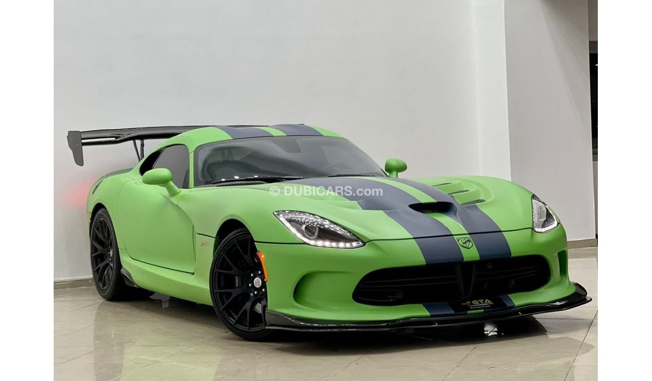 Dodge Viper 2016 Dodge Viper Srt10, Dodge Warranty-Service Contract-Service History, GCC