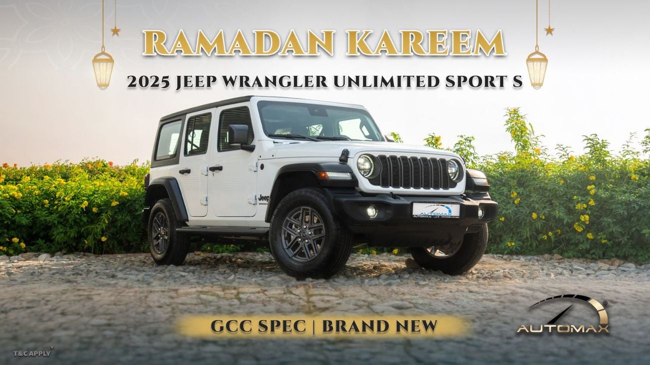 Jeep Wrangler Unlimited Sport S I4 2.0T 2025 GCC 0Km With 3 Years Or 100,000Km Warranty