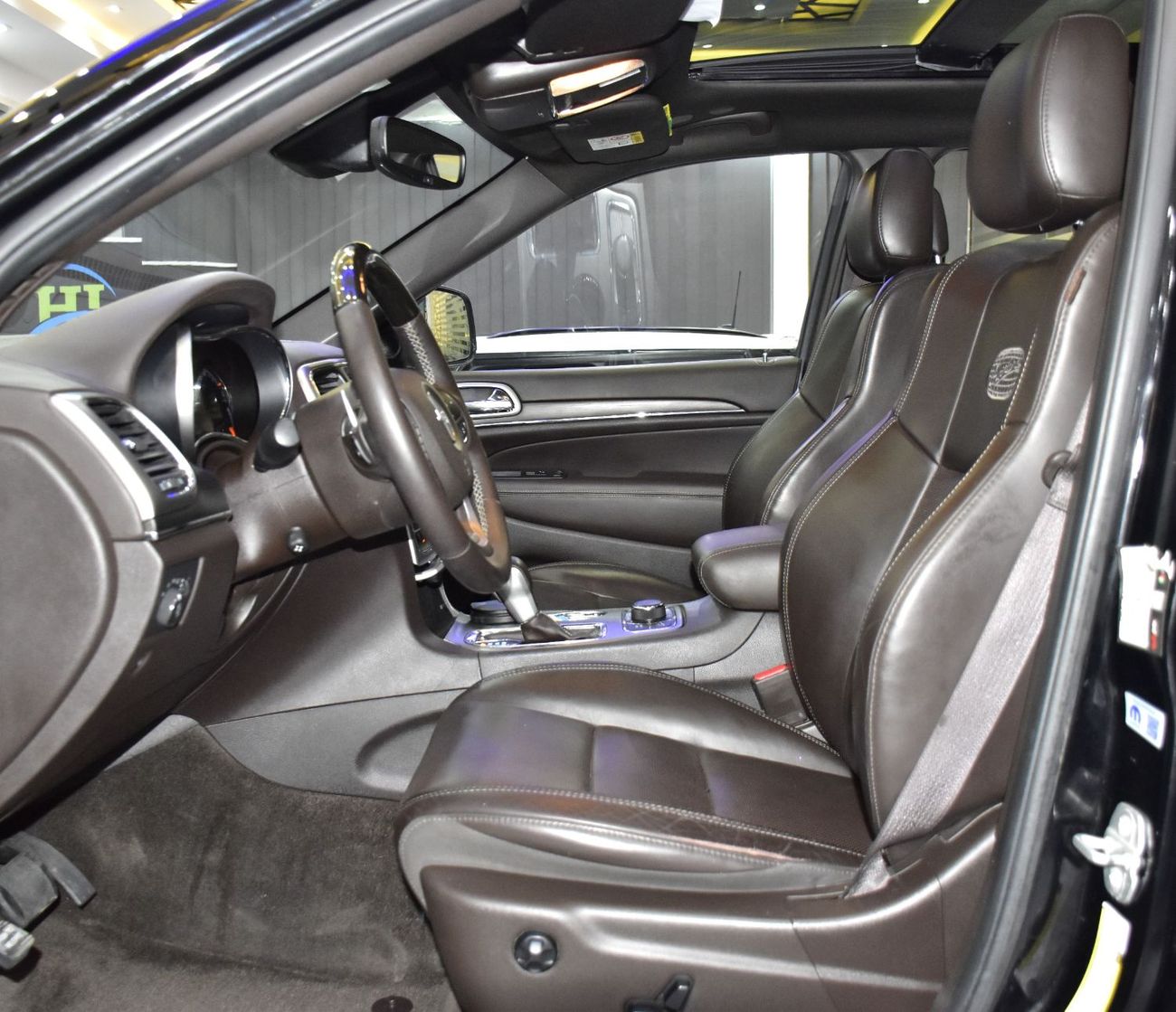 Jeep Grand Cherokee EXCELLENT DEAL for our Jeep Grand Cherokee Overland 4x4 ( 2018 Model ) in Black Color GCC Specs