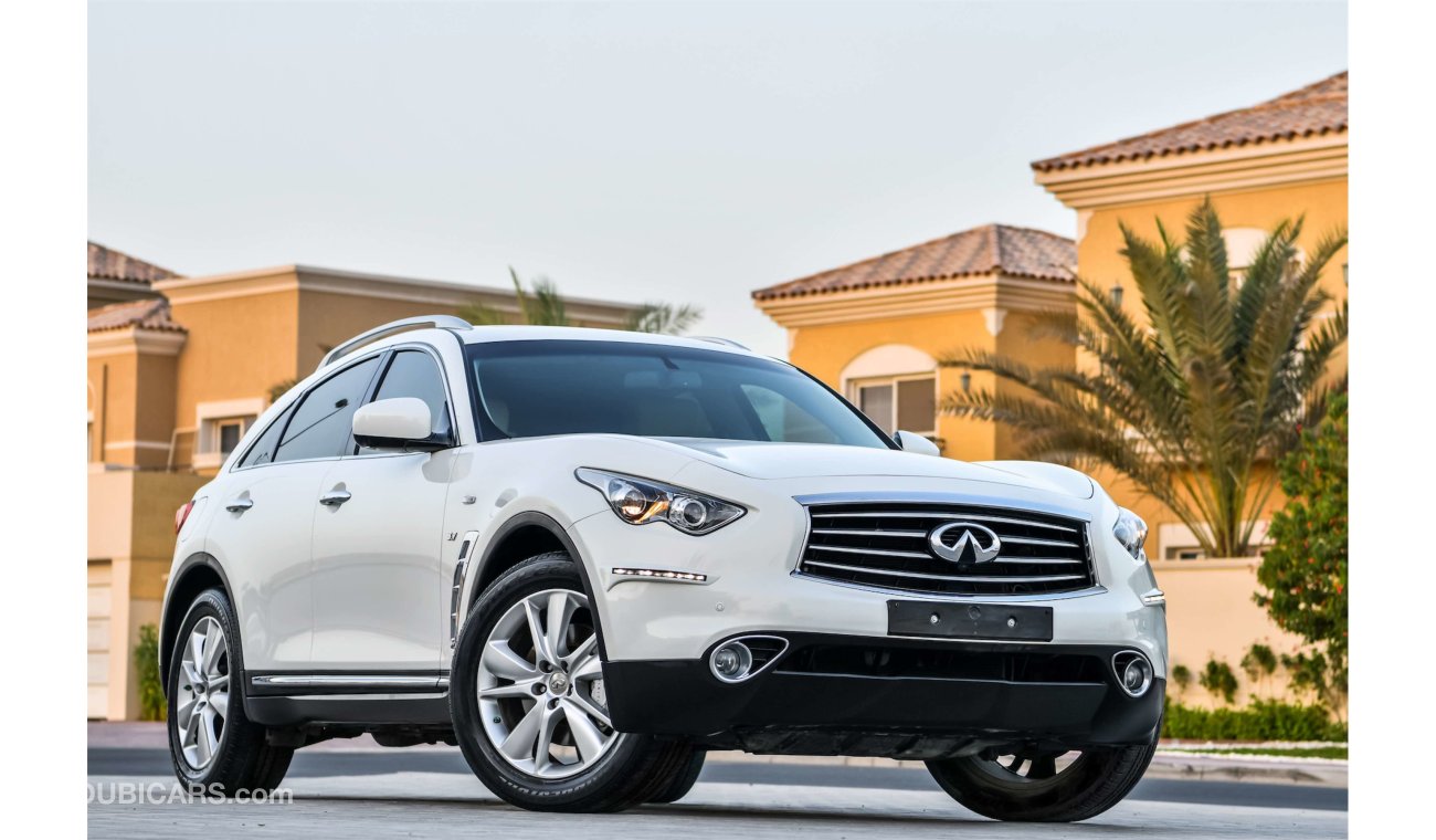 Infiniti QX70 3.7L V6 - FREE 2 Years Warranty - AED 1,547 per month - 0% Downpayment