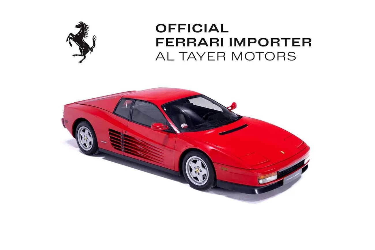 Ferrari Testarossa Drive the Legend: Classiche MY in Rosso Corsa