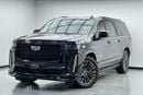Cadillac Escalade Escalade-V 6.2L 2023 Cadillac Escalade ESV V, 2027 Cadillac Warranty, Pilot Seats, Fully Loaded, 7 S
