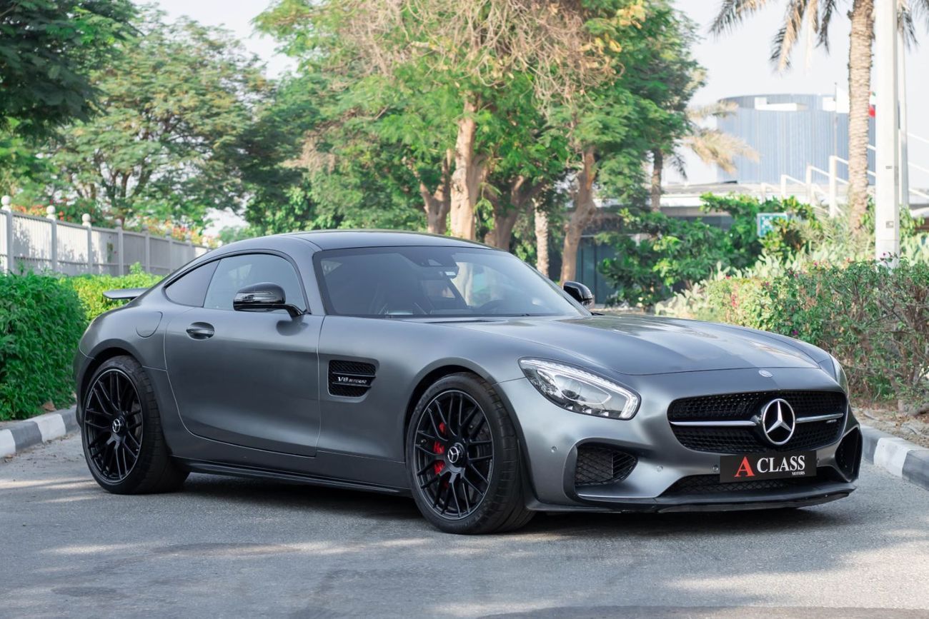 Mercedes-Benz AMG GT S Mercedes AMG GT S 2016 (GCC) in excellent condition, only 75,000 km. Powered by a 4.0L V8 Twin-Turbo