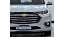 Chevrolet Traverse EXCELLENT DEAL for our Chevrolet Traverse AWD HIGH COUNTRY ( 2018 Model ) in White Color GCC Specs