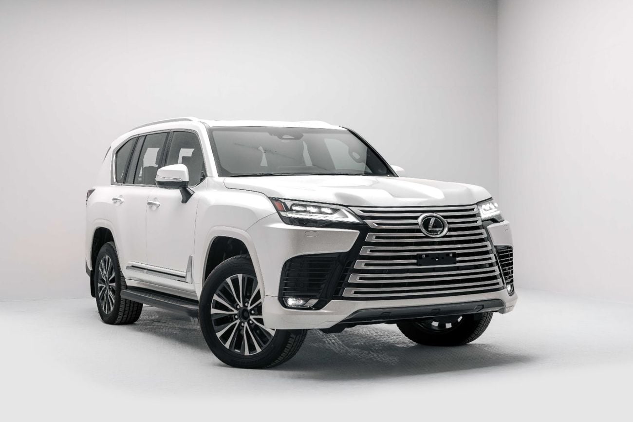لكزس LX 500 D 3.3L Diesel - Sonic Quartz Inside Crimson | Export Only