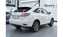 لكزس RX 350 EXCELLENT DEAL for our Lexus RX350 ( 2013 Model ) in White Color GCC Specs