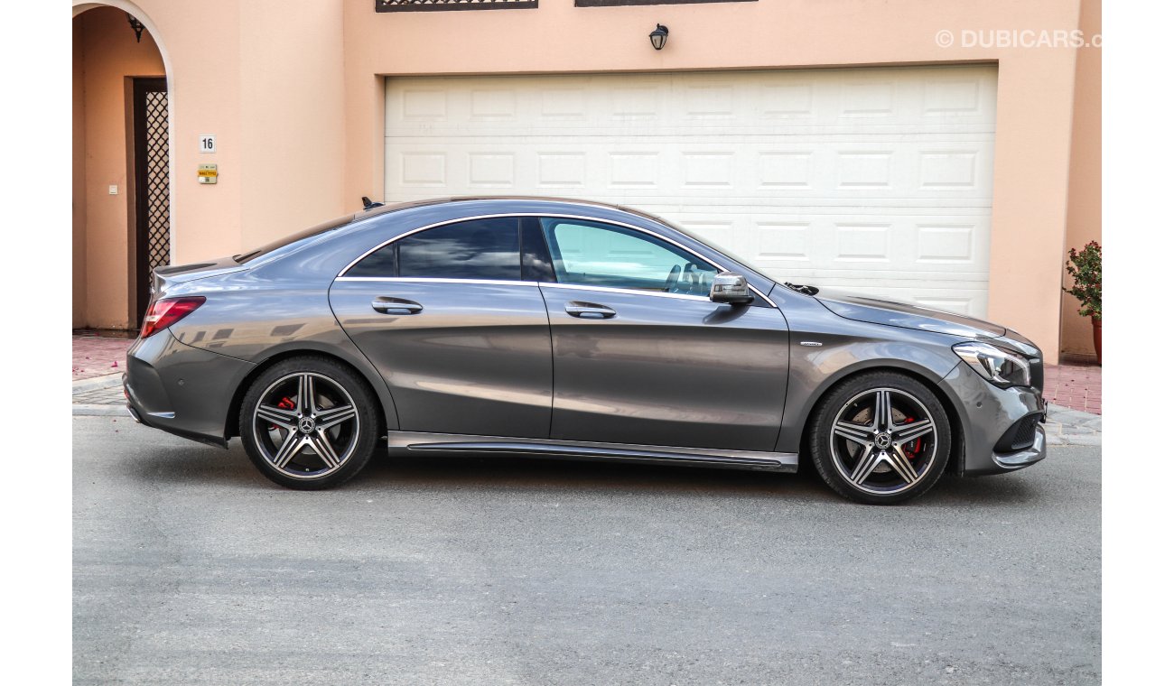 Mercedes-Benz CLA 250 2018 GCC under Warranty with Zero downpayment.