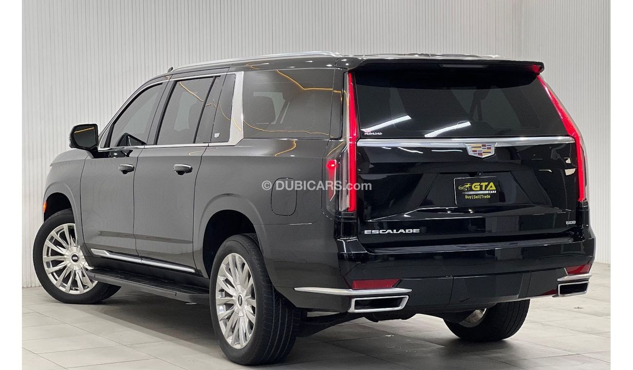 كاديلاك إسكالاد بريميوم لاكجري 2022 Cadillac Escalade LWB, Cadillac Warranty + Service Pack, Full Options, Low Kms, 