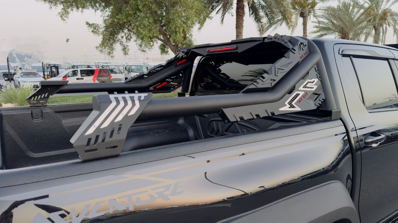 Toyota Hilux MODIFIED TO 2024 GR SPORTS | ROOF TOP LED LIGHTS | BLACK BEAST | 2.8L DIESEL | RHD | ELECTRIC SEAT |