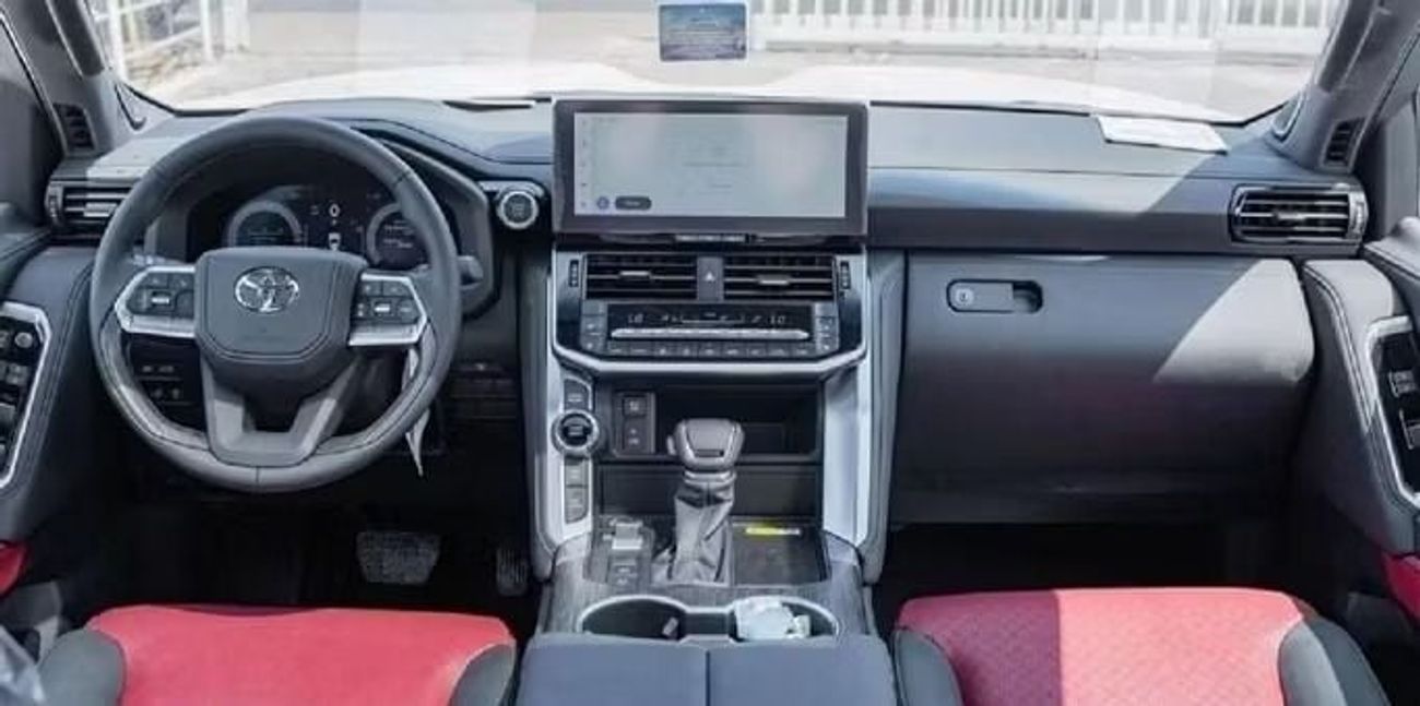 تويوتا لاند كروزر Toyota landcruise 2026Model Twin turbo 3.5L VXR V6 Colour Black Interior Red push start Transmission