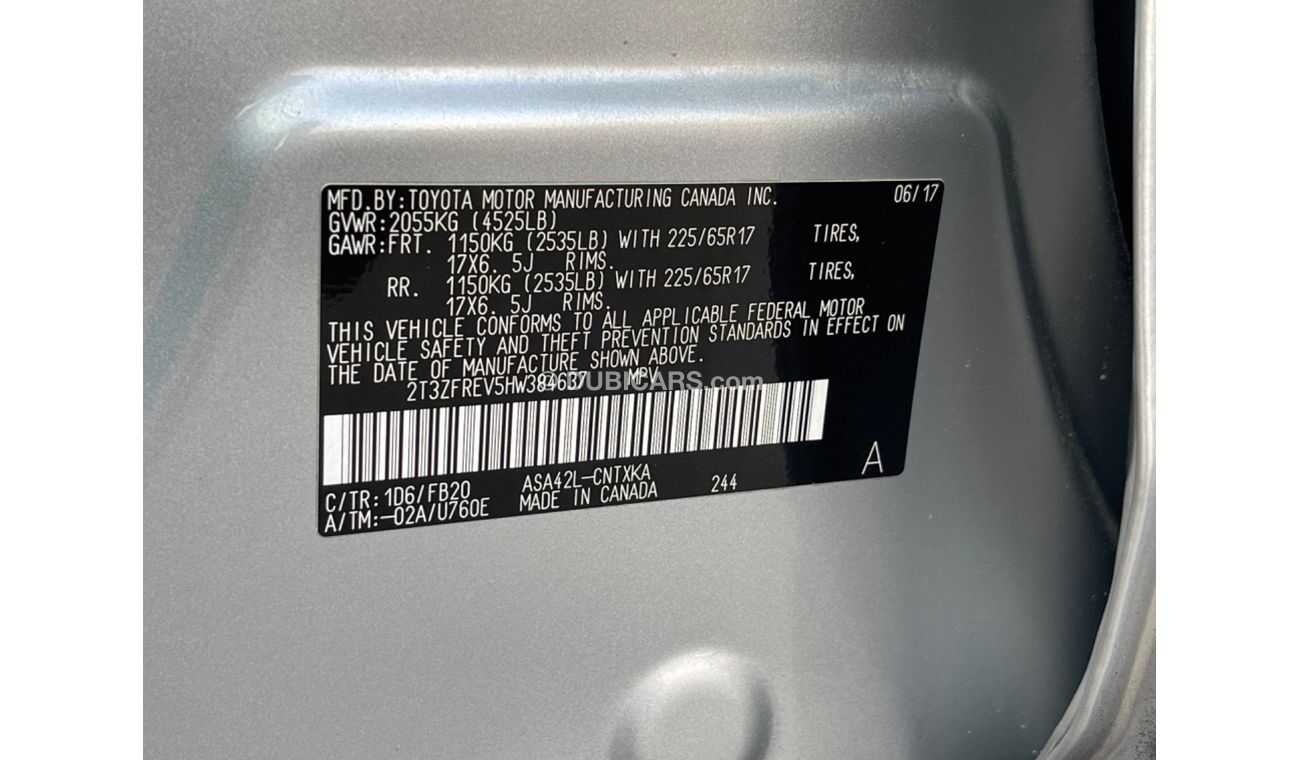 Toyota RAV4 2017 TOYOTA RAV4 IMPORTED FROM USA