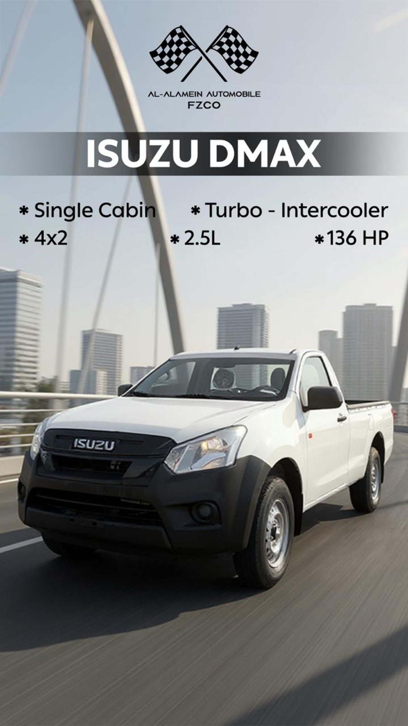 Isuzu DMax ISUZU DMAX PICK UP , 2.5L DIESEL ENGINE , SINGLE CAB , MODEL 2026 , COLORS AVAILABLE