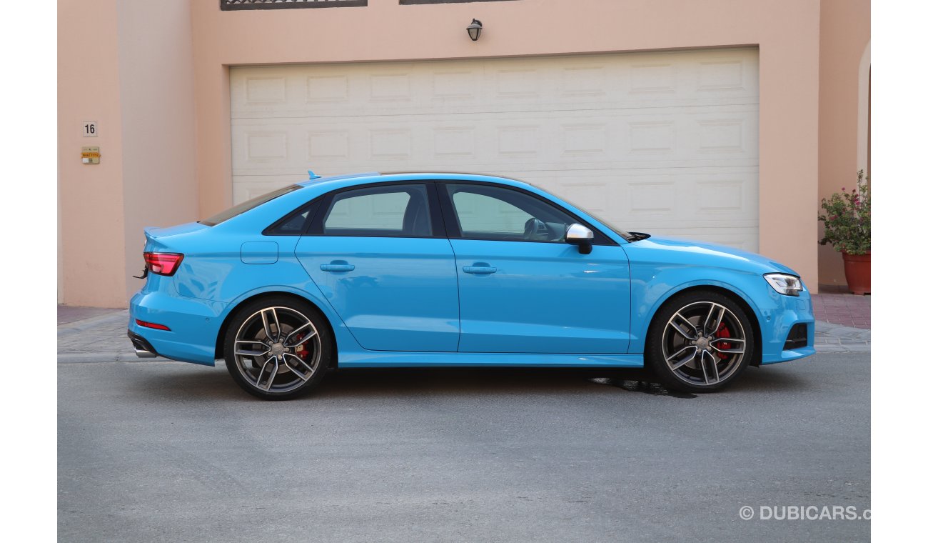 Audi S3 Exclusive Color GCC 2018 under Agency Warranty with Zero Down-Payment.