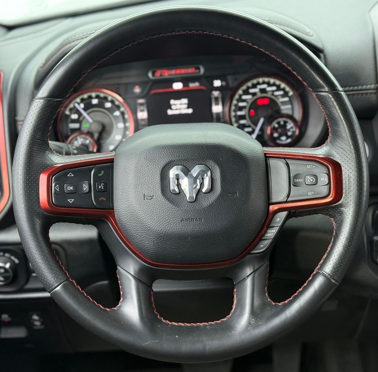 رام 1500 Rebel Crew Cab 5.7L 2021 RAM 1500 Rebel, 5.7L V8 4WD, 395bhp, 8 Speed Auto Gearbox. AED 155,000 or A