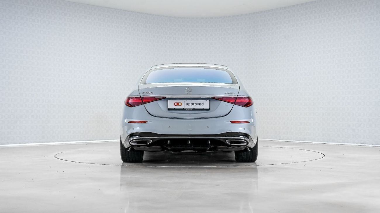 مرسيدس بنز S 500 S 500 AMG Line | AED  6,195 PM | Rear Seat Ent, Warranty 2028, Low KM | Ramadan Offer | GCC