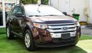 Ford Edge Gulf without accidents No. 2, burgundy, inside beige, without accidents, cruise control, rear wing c