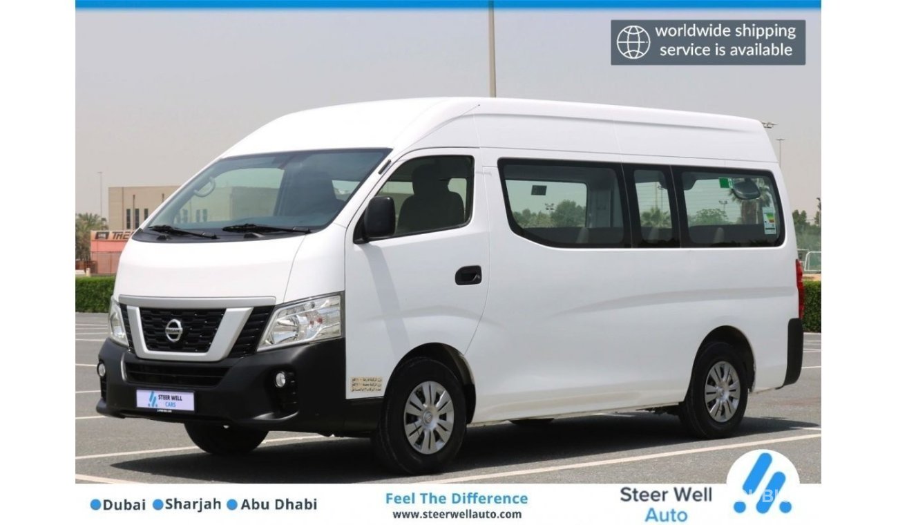 Nissan Urvan 2018 | NISSAN URVAN NV350 | 13 SEATER, AUTOMATC, PETROL | GCC SPECS AND EXCELLENT CONDITION