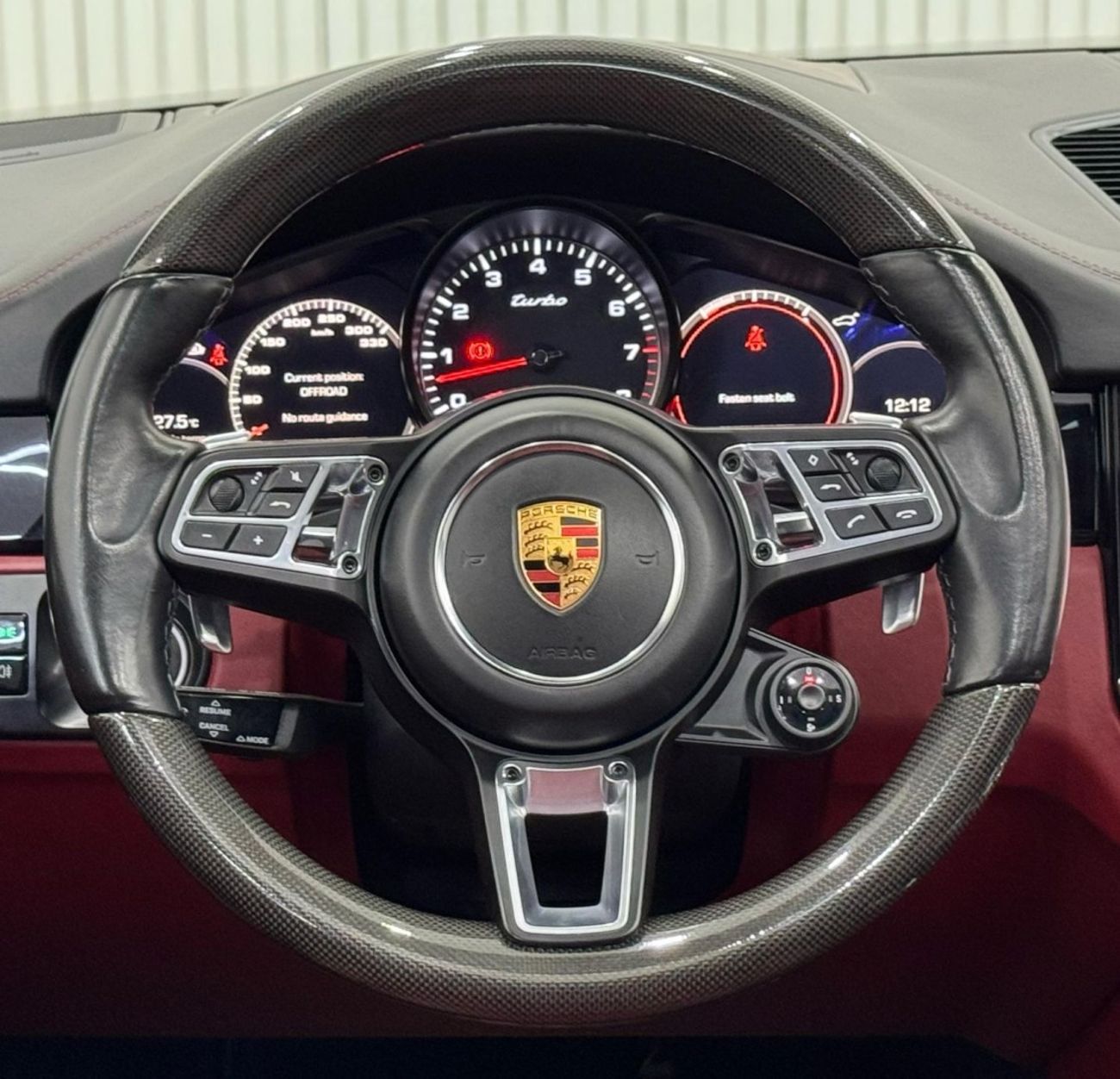 بورش كايان Turbo 4.0L (550 HP) 2019 Porsche Cayenne Turbo, Warranty, Full Porsche Service History, Carbon Fiber