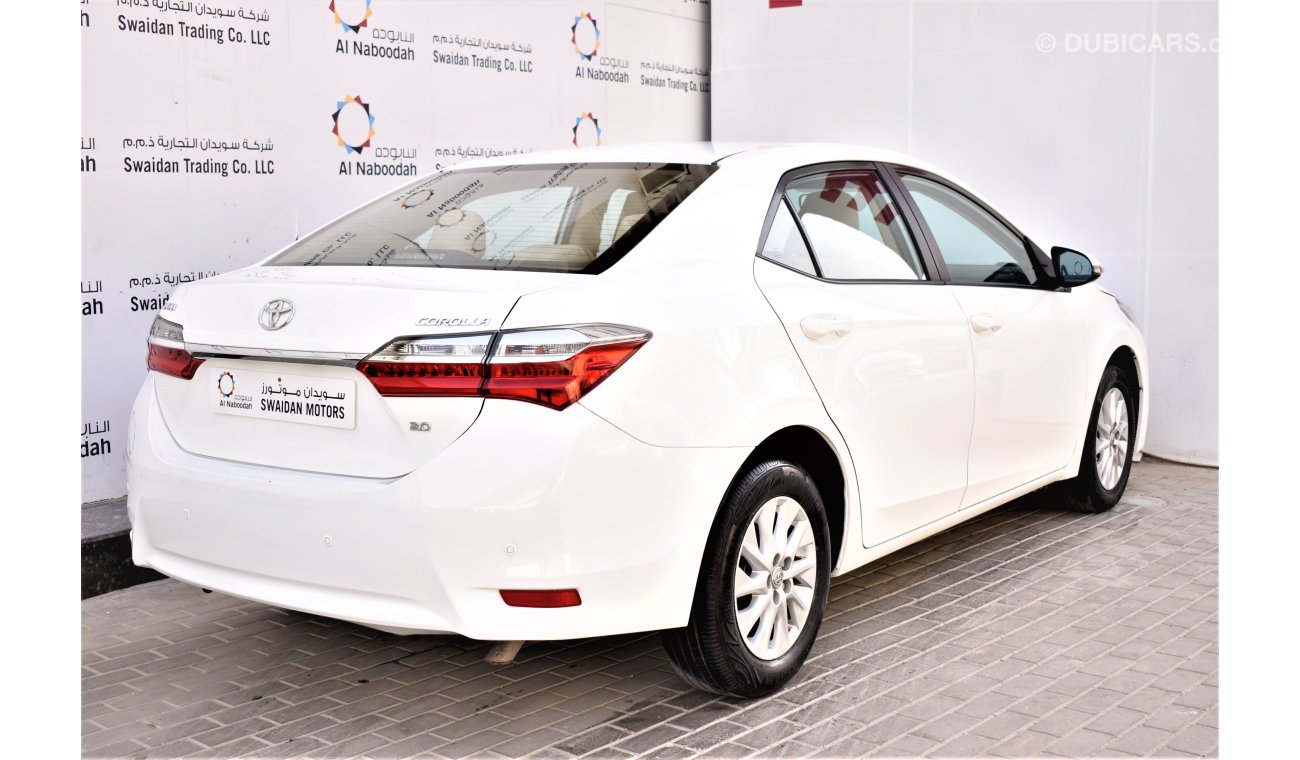 Toyota Corolla AED 1233 PM | 2.0L SE GCC WARRANTY