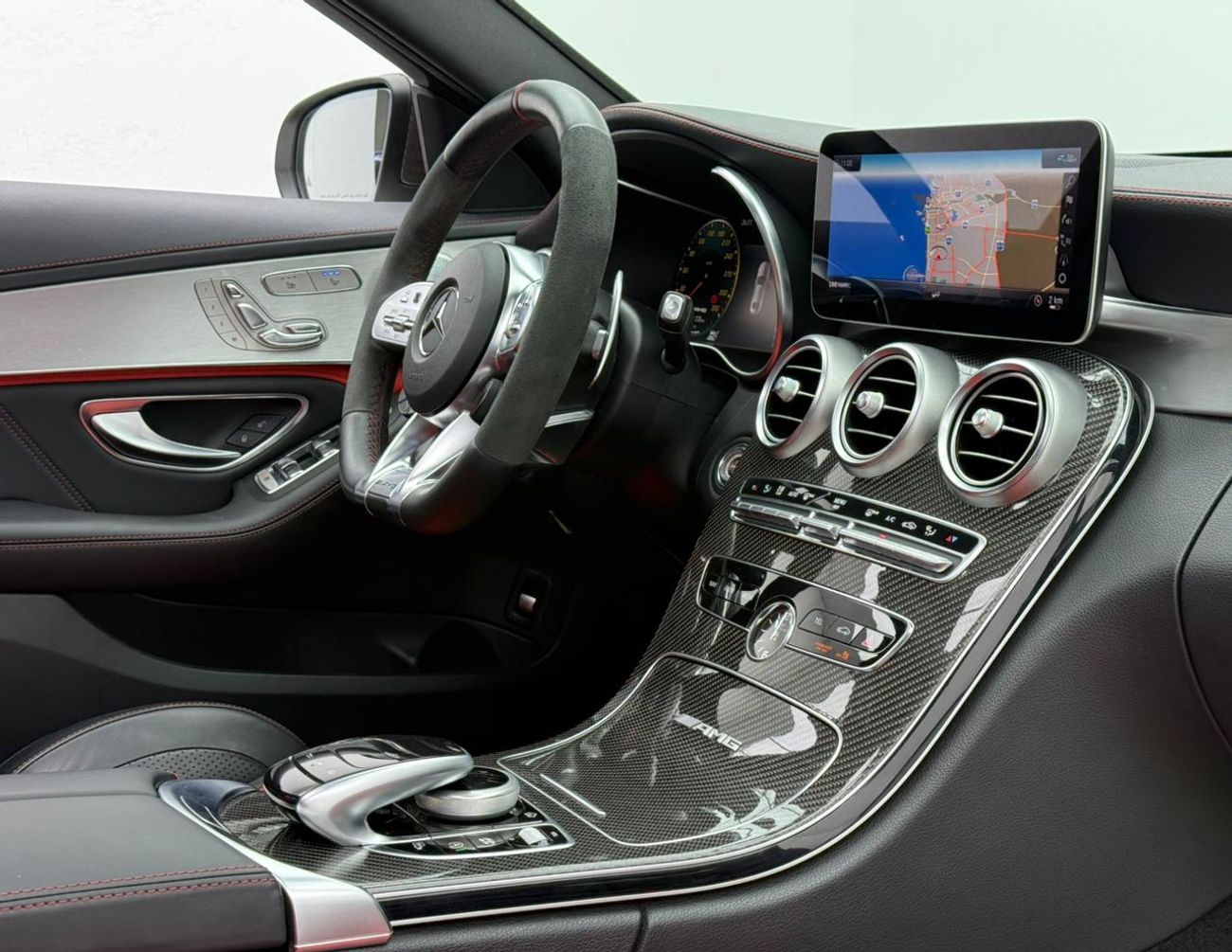 Mercedes-Benz C 63 S 2019 Mercedes Benz C63 S AMG, Warranty, Full Service History, Carbon Fiber Package, Full Option, GCC