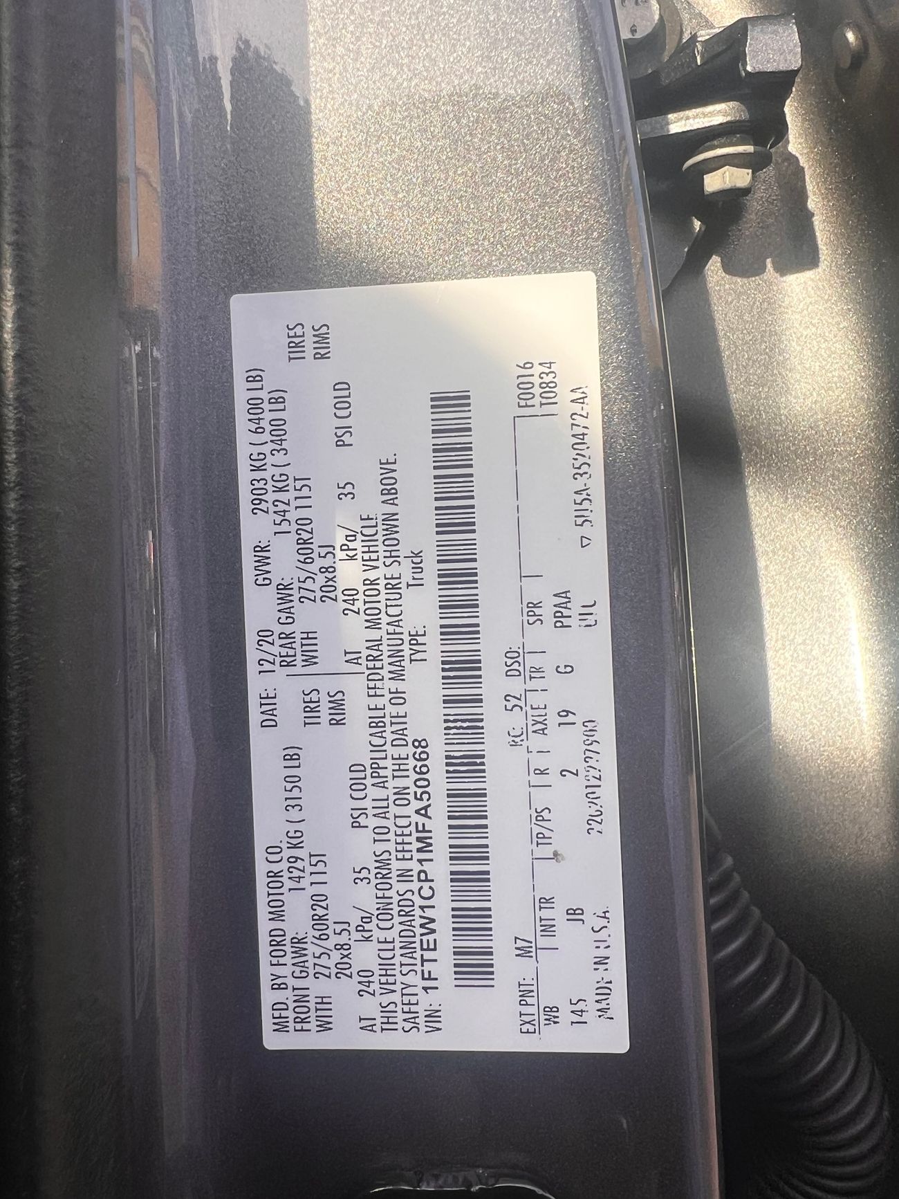 فورد F 150 XL 2.7L 6CYL