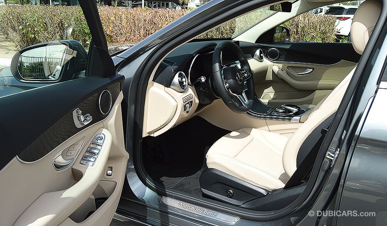 مرسيدس بنز C200 2019 AMG, Sedan, GCC, 0km with 2 Years Unlimited Mileage Warranty from Dealer
