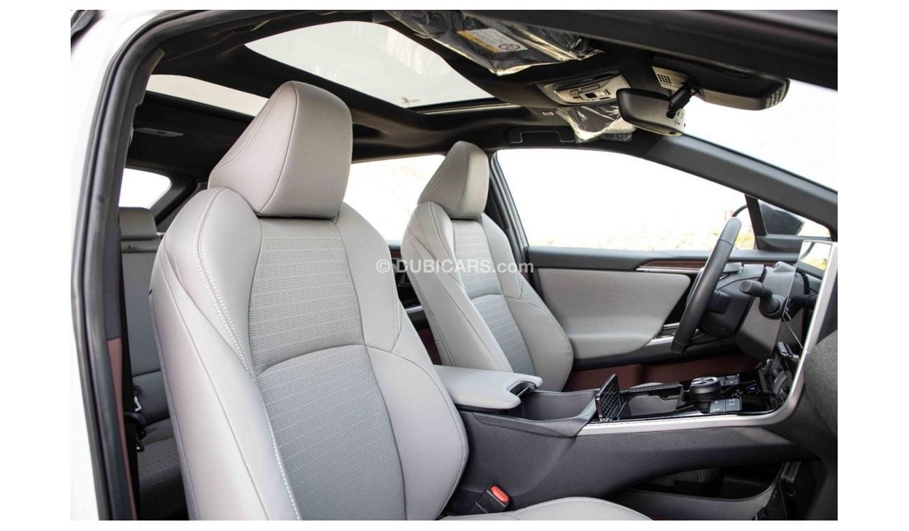 Toyota bZ4X 2022 Toyota bZ4X Long Range Pro FWD - White Black Dual Ton inside Red