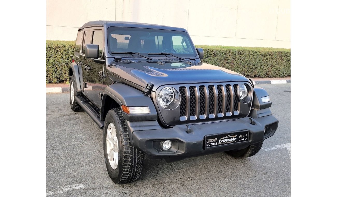 جيب رانجلر 2019 JEEP WRANGLER UNLIMITED SPORT  SOFT TOP  CONVERTIBLE (JL), 4DR SUV, 3.6L 6CYL PETROL, AUTOMATIC