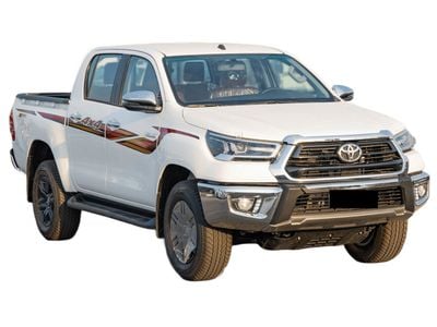 تويوتا هيلوكس SGLX GCC ECTCGA004 – 2026 Toyota Hilux Double Cab Pick Up - 2.7L Petrol Auto 4wd - White with Red Inte