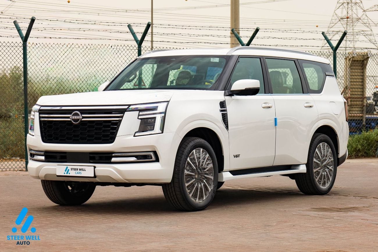 نيسان باترول 2026 LE Platinum | GCC | 3.5L T-T V6 | AWD | 9AT | Tan Interior | Height Control