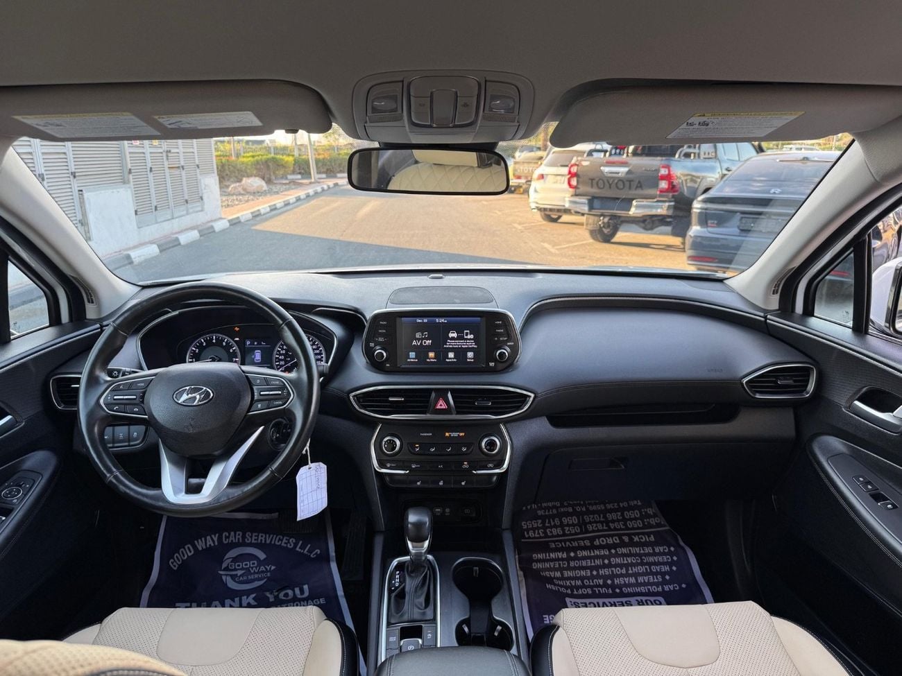 Hyundai Santa Fe STD (NON GCC) 2019 2.4/V4 LEATHER SEATS CANADA SPEC