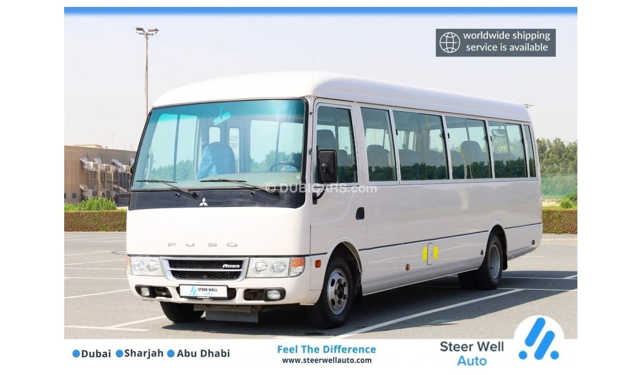 ميتسوبيشي روزا Bus | 26-Seater | Diesel | Excellent Condition | GCC