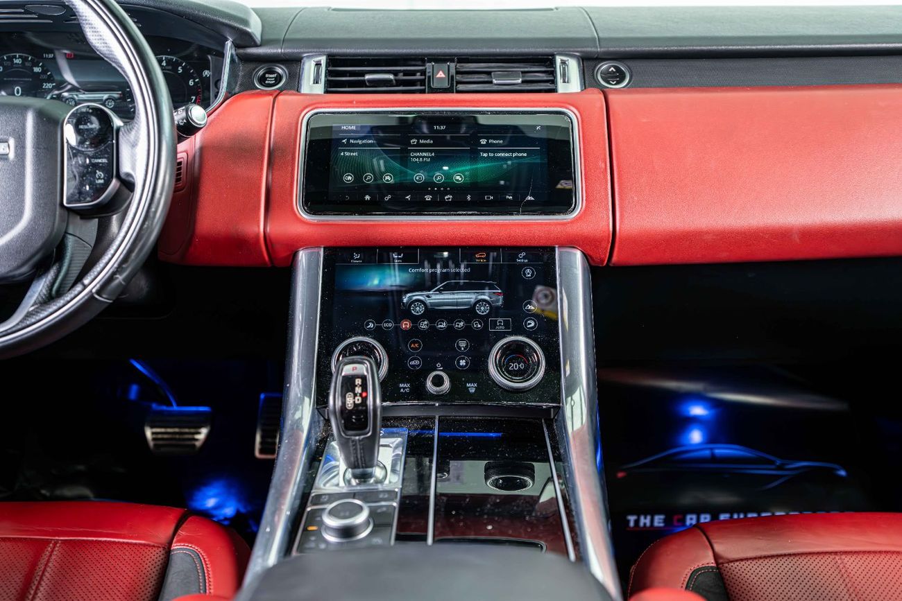 Land Rover Range Rover Sport GCC-22 Inch Rims-Black Contracting Roof-Red Interior