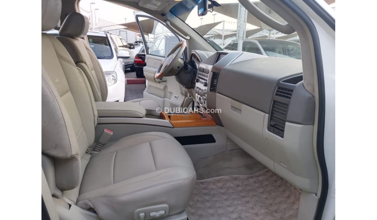 إنفينيتي QX56 خليجى موديل 2007  رقم واحد فتحه جلد رنجات حساسات بحاله ممتازه لاتحتاج لأى مصاريف